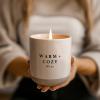 imageSweet Water Decor Farmhouse Soy Candle  Apple Orange Pumpkin Clove Cinnamon and Nutmeg Fall Scented Candles for Home  12oz Black Stoneware Jar 60 Hour Burn Time Made in the USAWarm  Cozy