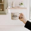 imageSweet Water Decor Go For It Tile Coffee Mugs  Novelty Coffee Mugs  17oz Gold Handle Coffee Cup  Cute Coffee Mug  Motivational GiftsStrong  Courageous