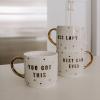 imageSweet Water Decor Go For It Tile Coffee Mugs  Novelty Coffee Mugs  17oz Gold Handle Coffee Cup  Cute Coffee Mug  Motivational GiftsYou Got This
