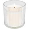 imageSweet Water Decor Hello Fall Candle  Candle Fall Scents with Cider Cinnamon Cloves and Nutmeg for Home  Fall Soy Candles with 60 Hours Burn Time  11Oz Clear Fluted Ribbed Jar Soy Fall CandleCashmere and Vanilla
