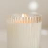imageSweet Water Decor Hello Fall Candle  Candle Fall Scents with Cider Cinnamon Cloves and Nutmeg for Home  Fall Soy Candles with 60 Hours Burn Time  11Oz Clear Fluted Ribbed Jar Soy Fall CandleWarm and Cozy