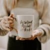 imageSweet Water Decor She Believed She Could Coffee Mug  16oz Mug with Gold Handle  Inspirational Gifts for WomenShe Believed She Could