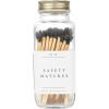 imageSweet Water Decor 4quot White Safety Matches  Glass Jar with Gold Lid  Approx 60 Matches  Matchsticks  Home Decor  Candle Accessories  Apothecary Jars for Fireplace  Housewarming GiftBlack