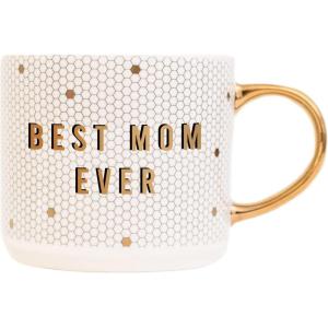 imageSweet Water Decor Go For It Tile Coffee Mugs  Novelty Coffee Mugs  17oz Gold Handle Coffee Cup  Cute Coffee Mug  Motivational GiftsBest Mom Ever
