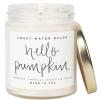 imageSweet Water Decor Cinnamon Roll Candle  Fall Candle with Cinnamon Icing and Cinnamon Buttery Pastry for Home  Cinnamon Soy Candle with 40 Hours Burn Time  9Oz Gold Lid Clear Jar Cinnamon ScentsHello Pumpkin