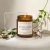 imageSweet Water Decor Relaxation Soy Candle  Eucalyptus Peppermint and Clove Scented Candles for Home  9oz Amber Jar  Black Lid 40 Hour Burn Time Made in the USAWildflowers and Salt