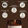imageSweet Water Decor Relaxation Soy Candle  Eucalyptus Peppermint and Clove Scented Candles for Home  9oz Amber Jar  Black Lid 40 Hour Burn Time Made in the USARelaxation