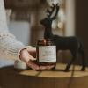 imageSweet Water Decor Relaxation Soy Candle  Eucalyptus Peppermint and Clove Scented Candles for Home  9oz Amber Jar  Black Lid 40 Hour Burn Time Made in the USAMerry  Bright