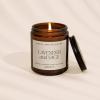 imageSweet Water Decor Relaxation Soy Candle  Eucalyptus Peppermint and Clove Scented Candles for Home  9oz Amber Jar  Black Lid 40 Hour Burn Time Made in the USALavender  Sage