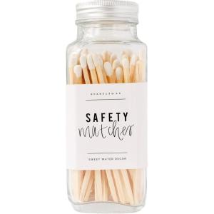 imageSweet Water Decor 375quot Pink Safety Matches  Glass Jar  Approx 60 Matches  Matchsticks  Home Decor  Candle Accessories  Long Matches  Apothecary Jars for Fireplace  Housewarming GiftWhite