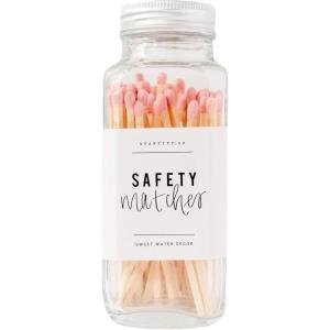 imageSweet Water Decor 375quot Pink Safety Matches  Glass Jar  Approx 60 Matches  Matchsticks  Home Decor  Candle Accessories  Long Matches  Apothecary Jars for Fireplace  Housewarming GiftPink