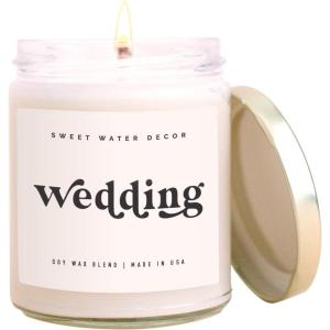 imageSweet Water Decor Plant Lady Scented Candle  Soy Candle with 40 Hour Burn Time  Wildflower ampamp Salt Scented Candles for Home  Soy Candles Non Toxic  Sweet Water Decor Candles for Home Scented  9ozWedding  Ecru
