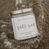 imageSweet Water Decor Coastal Lemon Scented Candles  Soy Candles with Lemon Sea Salt ampamp Driftwood for Home Decor  Candle Wax with 40 Hours Burn Time  9oz Gold Lid Clear Jar Candles for Home ScentedSalt and Sea
