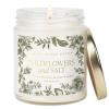 imageSweet Water Decor Coastal Lemon Scented Candles  Soy Candles with Lemon Sea Salt ampamp Driftwood for Home Decor  Candle Wax with 40 Hours Burn Time  9oz Gold Lid Clear Jar Candles for Home ScentedWildflowers and Salt