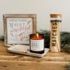 imageSweet Water Decor Coastal Lemon Scented Candles  Soy Candles with Lemon Sea Salt ampamp Driftwood for Home Decor  Candle Wax with 50 Hours Burn Time  11Oz Wood Lid White Jar Candles for Home ScentedAmber