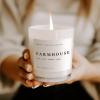 imageSweet Water Decor Coastal Lemon Scented Candles  Soy Candles with Lemon Sea Salt ampamp Driftwood for Home Decor  Candle Wax with 50 Hours Burn Time  11Oz Wood Lid White Jar Candles for Home ScentedWhite