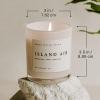 imageSweet Water Decor Coastal Lemon Scented Candles  Soy Candles with Lemon Sea Salt ampamp Driftwood for Home Decor  Candle Wax with 50 Hours Burn Time  11Oz Wood Lid White Jar Candles for Home ScentedWhite