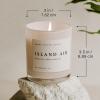 imageSweet Water Decor Coastal Lemon Scented Candles  Soy Candles with Lemon Sea Salt ampamp Driftwood for Home Decor  Candle Wax with 50 Hours Burn Time  11Oz Wood Lid White Jar Candles for Home ScentedWhite