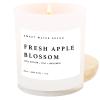 imageSweet Water Decor Coastal Lemon Scented Candles  Soy Candles with Lemon Sea Salt ampamp Driftwood for Home Decor  Candle Wax with 50 Hours Burn Time  11Oz Wood Lid White Jar Candles for Home ScentedWhite