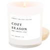 imageSweet Water Decor Coastal Lemon Scented Candles  Soy Candles with Lemon Sea Salt ampamp Driftwood for Home Decor  Candle Wax with 50 Hours Burn Time  11Oz Wood Lid White Jar Candles for Home ScentedWhite