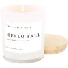 imageSweet Water Decor Coastal Lemon Scented Candles  Soy Candles with Lemon Sea Salt ampamp Driftwood for Home Decor  Candle Wax with 50 Hours Burn Time  11Oz Wood Lid White Jar Candles for Home ScentedWhite
