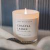 imageSweet Water Decor Coastal Lemon Scented Candles  Soy Candles with Lemon Sea Salt ampamp Driftwood for Home Decor  Candle Wax with 50 Hours Burn Time  11Oz Wood Lid White Jar Candles for Home ScentedWhite