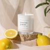 imageSweet Water Decor Coastal Lemon Scented Candles  Soy Candles with Lemon Sea Salt ampamp Driftwood for Home Decor  Candle Wax with 50 Hours Burn Time  11Oz Wood Lid White Jar Candles for Home ScentedWhite