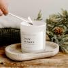 imageSweet Water Decor Coastal Lemon Scented Candles  Soy Candles with Lemon Sea Salt ampamp Driftwood for Home Decor  Candle Wax with 50 Hours Burn Time  11Oz Wood Lid White Jar Candles for Home ScentedWhite