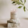 imageSweet Water Decor Coastal Lemon Scented Candles  Soy Candles with Lemon Sea Salt ampamp Driftwood for Home Decor  Candle Wax with 50 Hours Burn Time  11Oz Wood Lid White Jar Candles for Home ScentedWhite