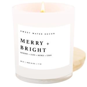 imageSweet Water Decor Coastal Lemon Scented Candles  Soy Candles with Lemon Sea Salt ampamp Driftwood for Home Decor  Candle Wax with 50 Hours Burn Time  11Oz Wood Lid White Jar Candles for Home ScentedWhite