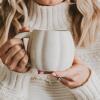 imageSweet Water Decor Cream Pumpkin Ceramic Coffee Mug  Halloween Mug Dishwasher ampamp Microwave Safe  Halloween Coffee Mug for Soothing Tea ampamp Pumpkin Spice Latte  Cream Fall Mug Designed in USA 15ozCream Pumpkin