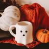 imageSweet Water Decor Cream Pumpkin Ceramic Coffee Mug  Halloween Mug Dishwasher ampamp Microwave Safe  Halloween Coffee Mug for Soothing Tea ampamp Pumpkin Spice Latte  Cream Fall Mug Designed in USA 15ozGhost