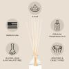 imageSweet Water Decor Coastal Lemon Clear Reed Diffuser  Room Decor Aesthetic with LongLasting Premium Fragrance of Lemon Sea Salt Jasmine ampamp Driftwood for 4 Months  Ideal for Home DcorPumpkin Spice