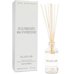 imageSweet Water Decor Coastal Lemon Clear Reed Diffuser  Room Decor Aesthetic with LongLasting Premium Fragrance of Lemon Sea Salt Jasmine ampamp Driftwood for 4 Months  Ideal for Home DcorIsland Air