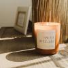 imageSweet Water Decor Spiced Apple Cider Soy Candle  Orange Lemon and Cinnamon Scented Candle for Home  15oz Orange Jar 70 Hour Burn Time Made in the USAOrange