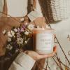 imageSweet Water Decor Trick or Treat Candle Large 15oz Jar Scented with Pumpkin Apple Cinnamon ampamp Vanilla NonToxic Soy Wax Blend Indoor Halloween Decorations for Home ampamp Bathroom 70 Hour BurnTan