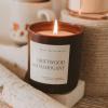 imageSweet Water Decor Trick or Treat Candle Large 15oz Jar Scented with Pumpkin Apple Cinnamon ampamp Vanilla NonToxic Soy Wax Blend Indoor Halloween Decorations for Home ampamp Bathroom 70 Hour BurnBrown