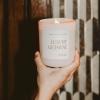 imageSweet Water Decor Trick or Treat Candle Large 15oz Jar Scented with Pumpkin Apple Cinnamon ampamp Vanilla NonToxic Soy Wax Blend Indoor Halloween Decorations for Home ampamp Bathroom 70 Hour BurnTan