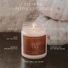 imageSweet Water Decor Spa Day Patterned Candle  Soy Candles with Sea Salt Jasmine Wood Cream Aroma 40 Hour Burn  9oz Clear Glass Jar  Ideal for Valentines Presents or Any Special OccasionFall Leaves