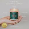 imageSweet Water Decor Spa Day Patterned Candle  Soy Candles with Sea Salt Jasmine Wood Cream Aroma 40 Hour Burn  9oz Clear Glass Jar  Ideal for Valentines Presents or Any Special OccasionWarm and Cozy