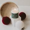 imageSweet Water Decor Spa Day Patterned Candle  Soy Candles with Sea Salt Jasmine Wood Cream Aroma 40 Hour Burn  9oz Clear Glass Jar  Ideal for Valentines Presents or Any Special OccasionHoliday Cheer