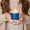 imageSweet Water Decor Spa Day Patterned Candle  Soy Candles with Sea Salt Jasmine Wood Cream Aroma 40 Hour Burn  9oz Clear Glass Jar  Ideal for Valentines Presents or Any Special OccasionLet It Snow