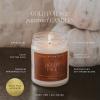 imageSweet Water Decor Trick or Treat Candle Autumn Scented Notes of Pumpkin Spices ampamp Caramel 40 Hour Burn Time NonToxic Soy Wax Blend Poured in the USA Cotton Wick 9oz Glass Jar with Gold LidFall Leaves