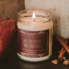 imageSweet Water Decor Trick or Treat Candle Autumn Scented Notes of Pumpkin Spices ampamp Caramel 40 Hour Burn Time NonToxic Soy Wax Blend Poured in the USA Cotton Wick 9oz Glass Jar with Gold LidAutumn Orchard
