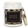 imageSweet Water Decor Trick or Treat Candle Autumn Scented Notes of Pumpkin Spices ampamp Caramel 40 Hour Burn Time NonToxic Soy Wax Blend Poured in the USA Cotton Wick 9oz Glass Jar with Gold LidFavorite Sweater