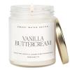imageSweet Water Decor Vanilla Buttercream Vanilla Sugar and Buttercream Sweet Scented Soy Wax Candle for Home  9oz Clear Jar 40 Hour Burn Time Made in The USAVanilla Buttercream