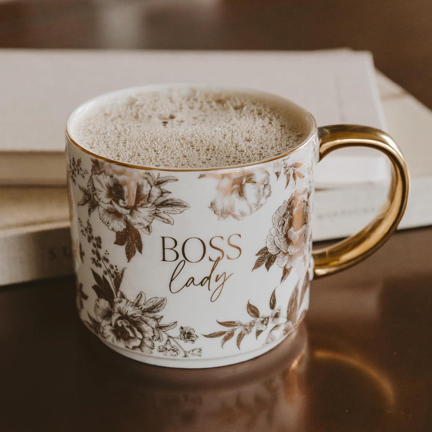 imageSweet Water Decor Gold Spiderwebs Mug 14oz Fine Bone China Coffee Cup with Gold Handle Cute Halloween Decorations for Home Spider Web Mug Fall Seasonal Decor Spooky Season Gifts for WomenWhite with Gold Accents