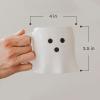 imageSweet Water Decor Halloween Ghost Coffee Mug 12oz Black Ceramic Fall Mug Cute Spooky Season Drinkware for Coffee Tea ampamp Cocoa Microwave ampamp Dishwasher Safe Gift for Women ampamp MenGhost  Black