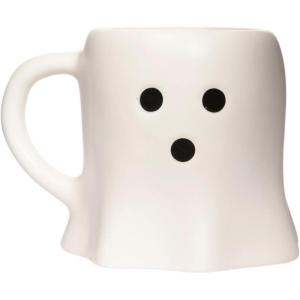 imageSweet Water Decor Halloween Ghost Coffee Mug 12oz Black Ceramic Fall Mug Cute Spooky Season Drinkware for Coffee Tea ampamp Cocoa Microwave ampamp Dishwasher Safe Gift for Women ampamp MenGhost  White