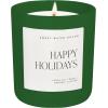 imageSweet Water Decor Warm and Cozy Candle Pine Cinnamon ampamp Fir Scented Winter Candles for Home Large 15oz Black Jar 70 Hour Burn Time NonToxic Soy Blend Wax Stocking Stuffer Made in The USAGreen